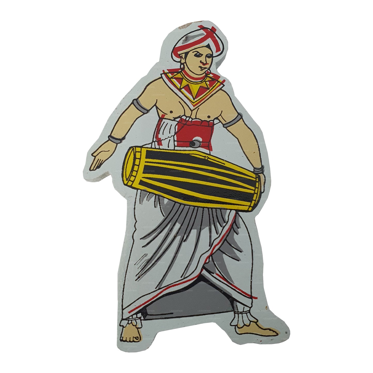 Sri Lankan Drummer Fridge Magnet