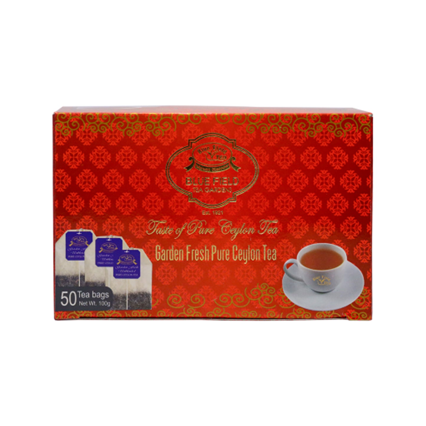 Bluefield Garden Fresh Pure Ceylon Tea 100g (50 Tea Bags)