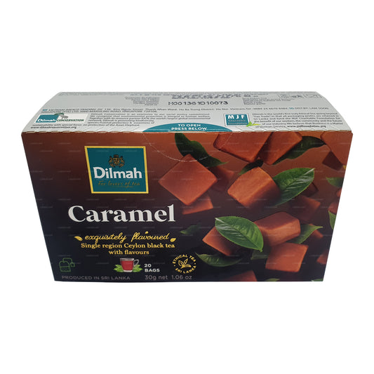 Dilmah Caramel Flavored Ceylon Black Tea (30g) 20 Tea Bags