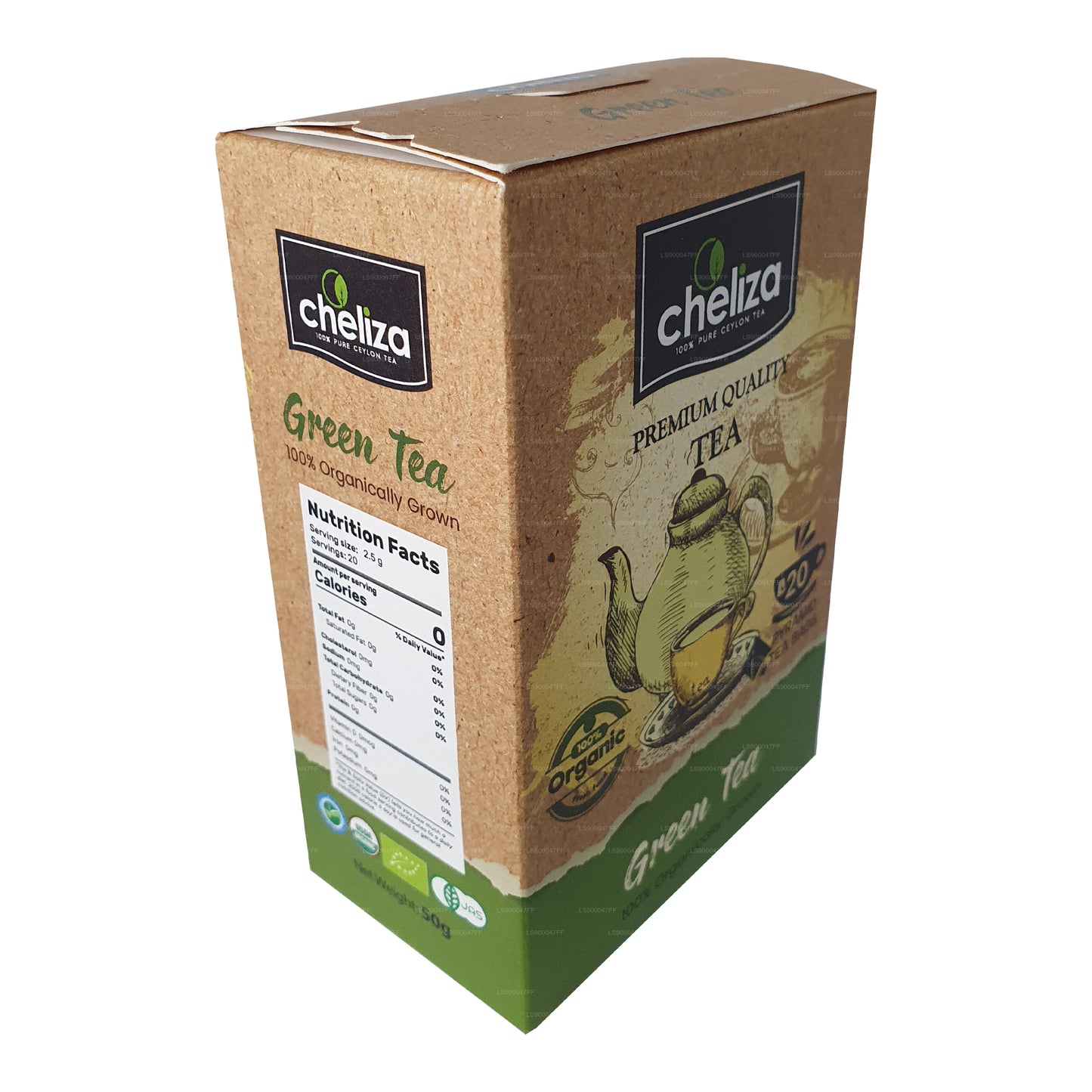 Cheliza Green Tea (50g) 20 Tea Bags