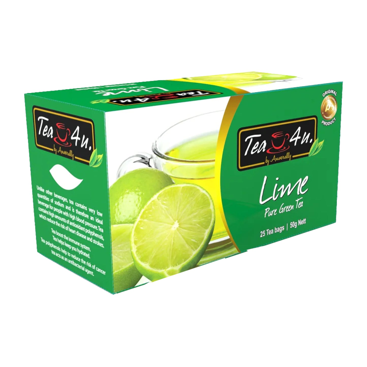 Tea4U Lime Green Tea (50g) 25 Tea Bags