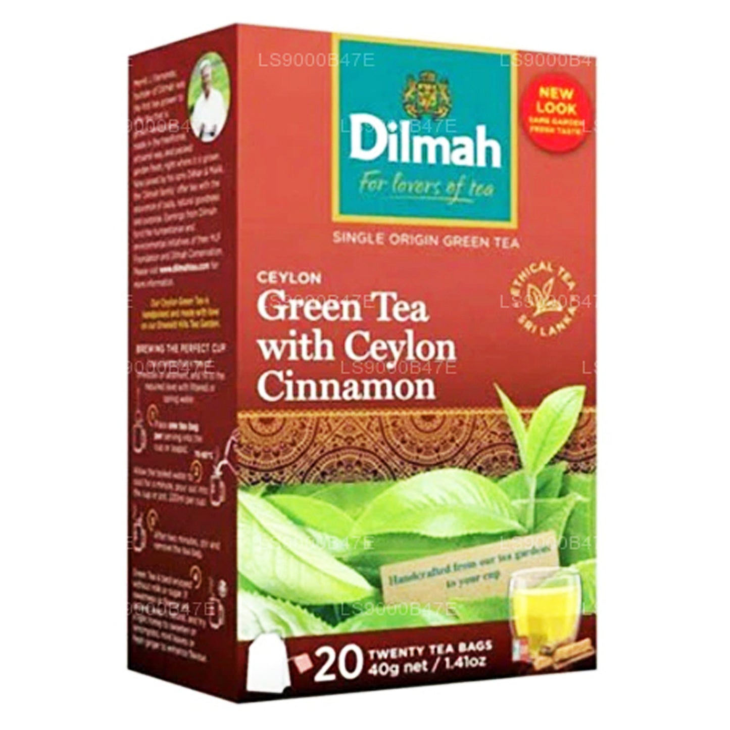 Dilmah Ceylon Green Tea with Ceylon Cinnamon (40g) 20 Tea Bags