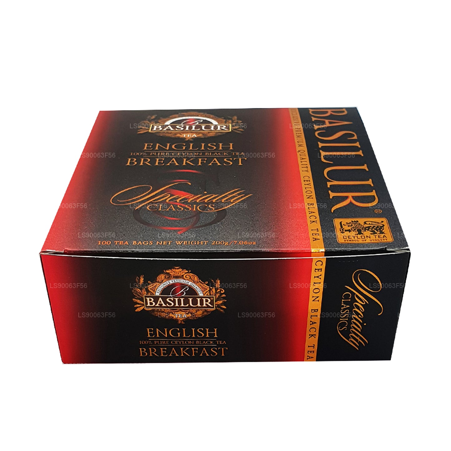 Basilur English Breakfast Pure Ceylon Black Tea (200g) 100 Tea Bags