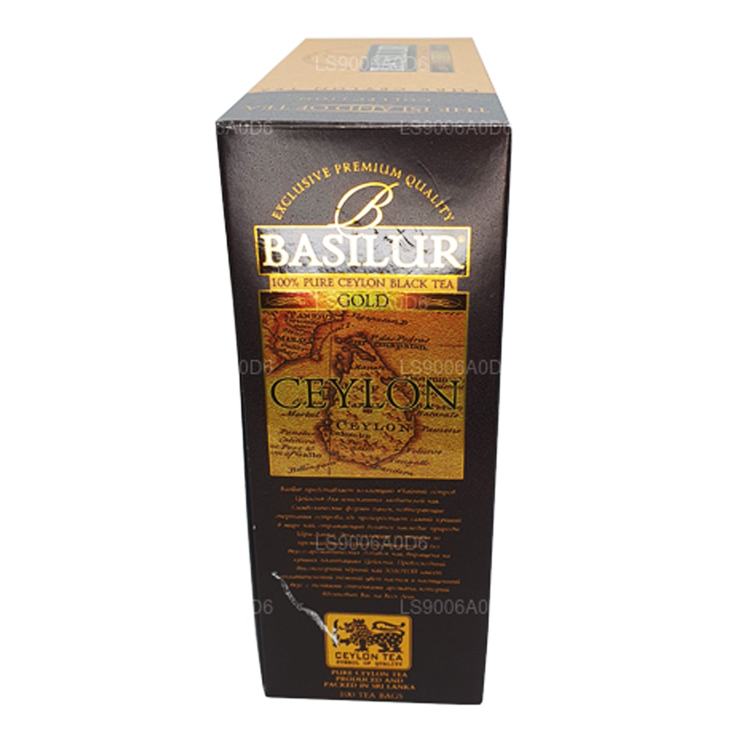 Basilur Island of Gold Exclusive Premium Quality Ceylon Black Tea (200g) 100 Tea Bags