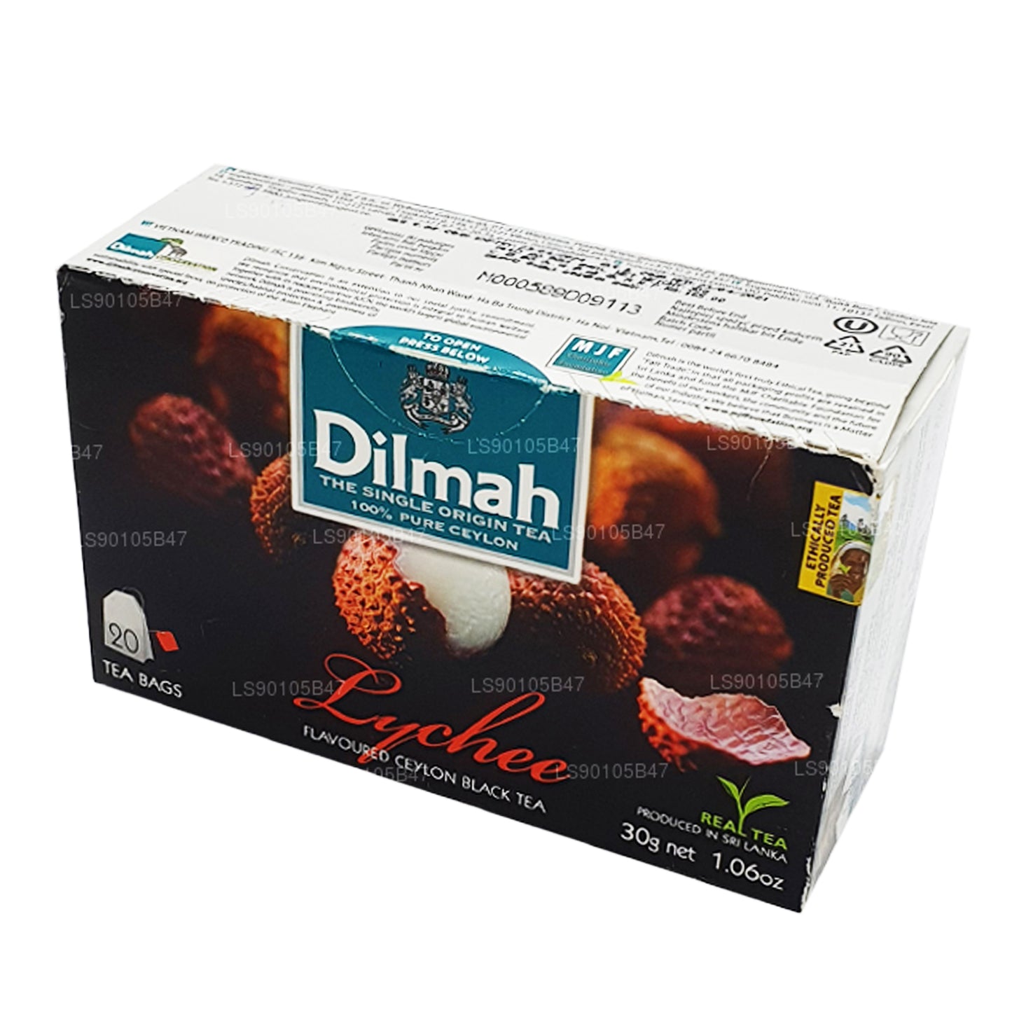 Dilmah Lychee Flavored Black Tea (30g)