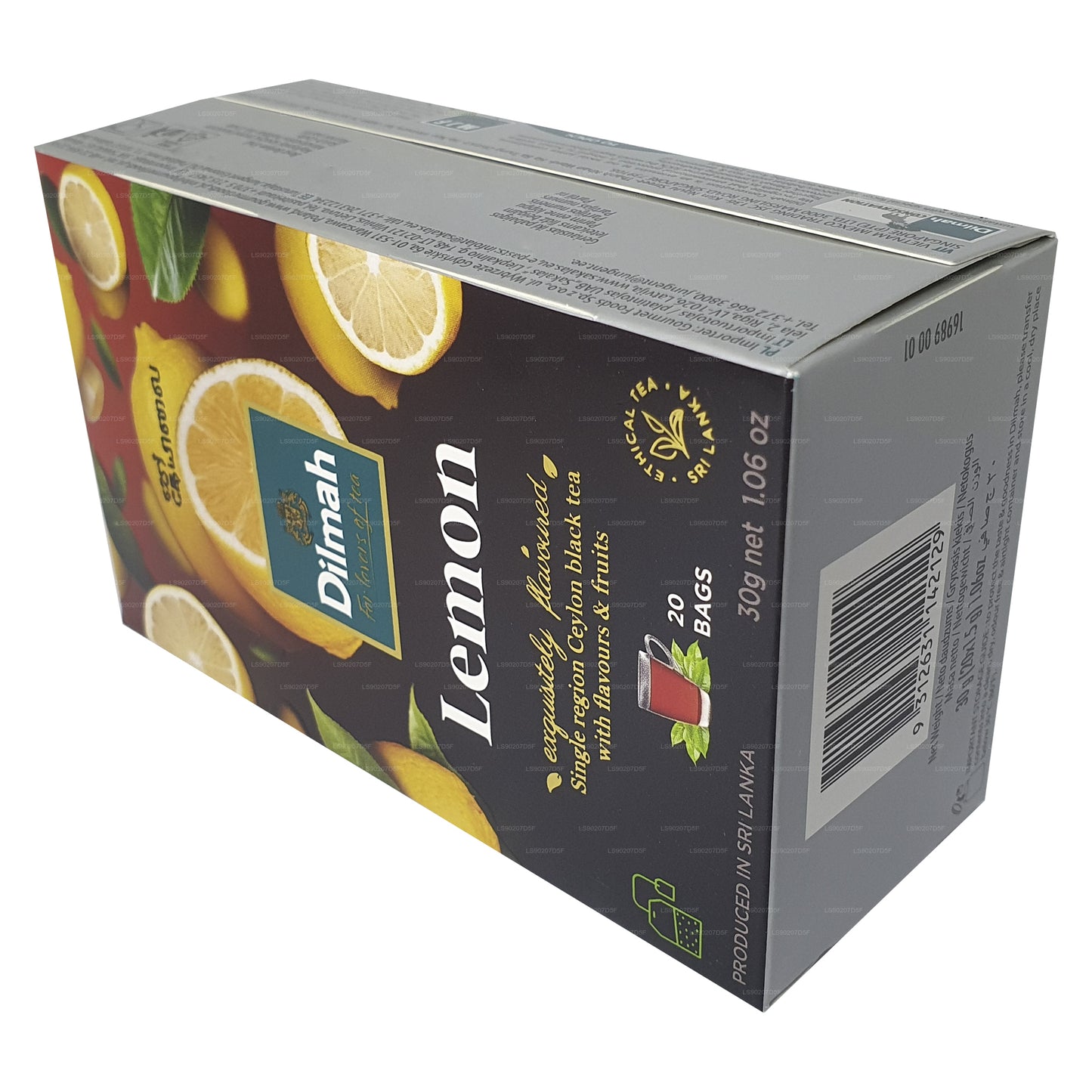 Dilmah Lemon Flavored Tea (30g) 20 Tea Bags