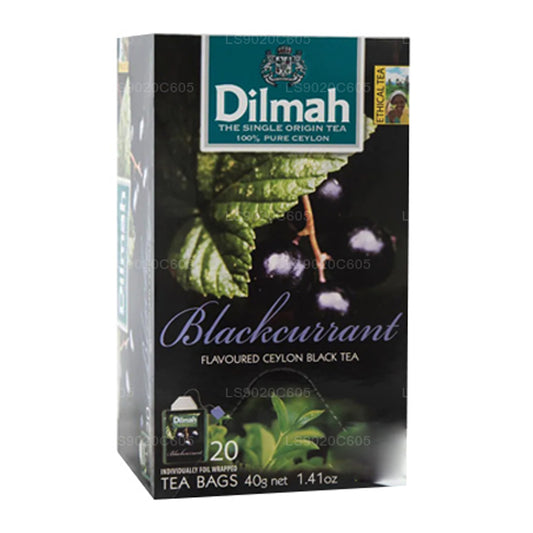 Dilmah Blackcurrant Flavored Tea (40g) 20 Tea Bags