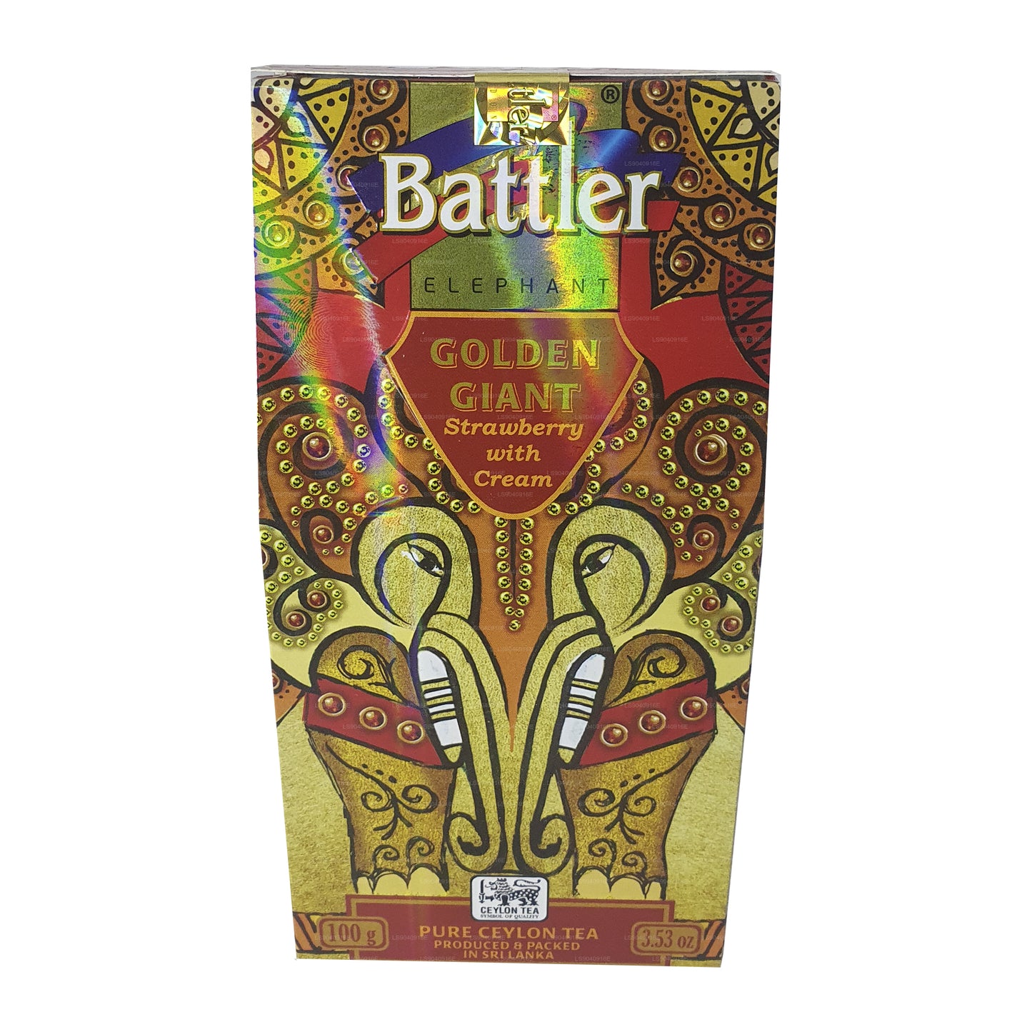 Battler Golden Giant Strawberry with Cream (100g) Tin Caddy