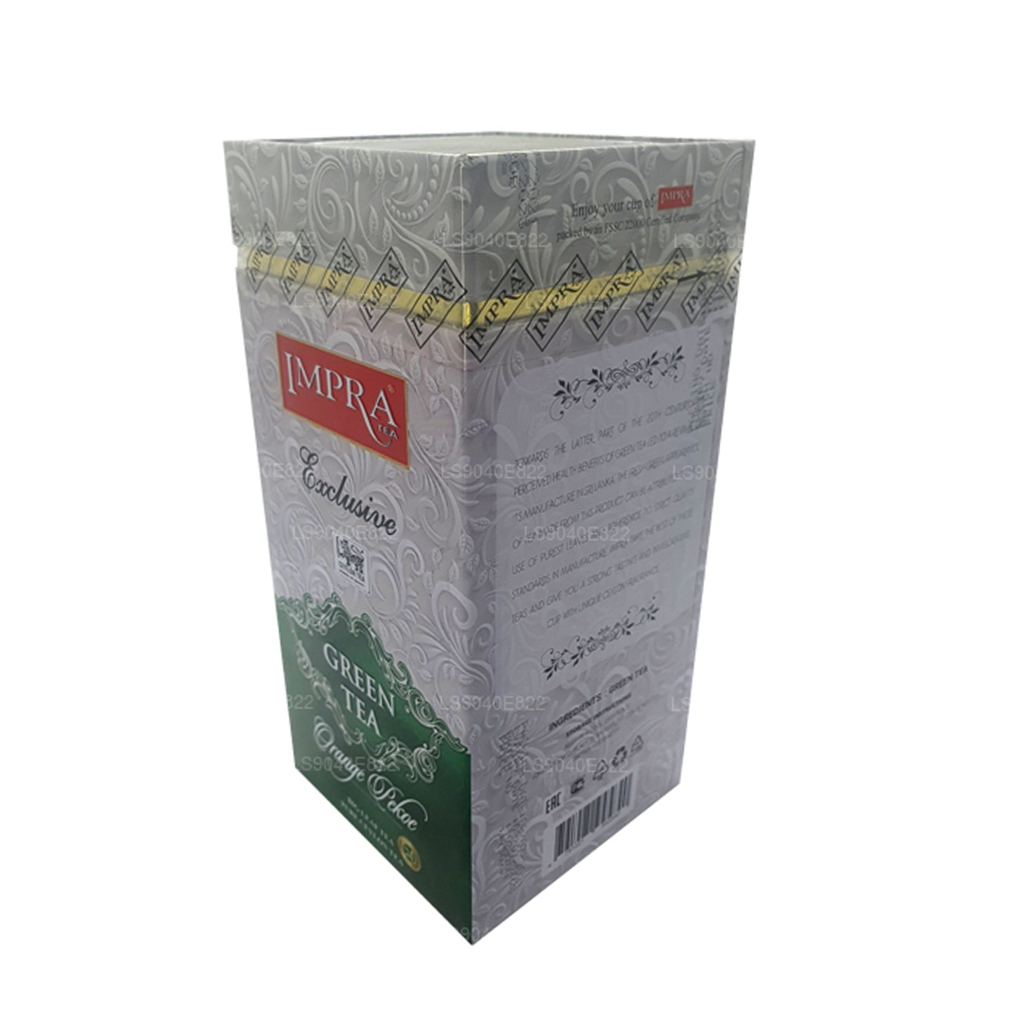 Impra Exclusive Big Leaf Green Tea, Orange Pekoe (200g) Caddy