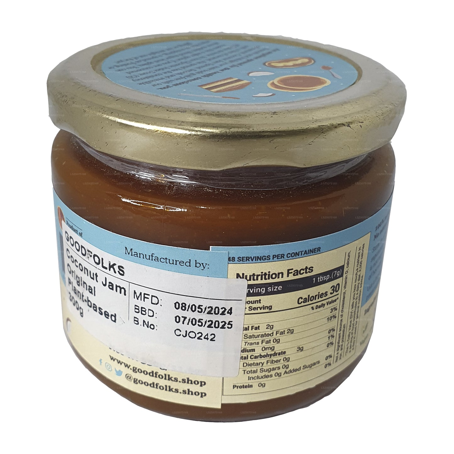 Goodfolks Natural Coconut Jam (330g)