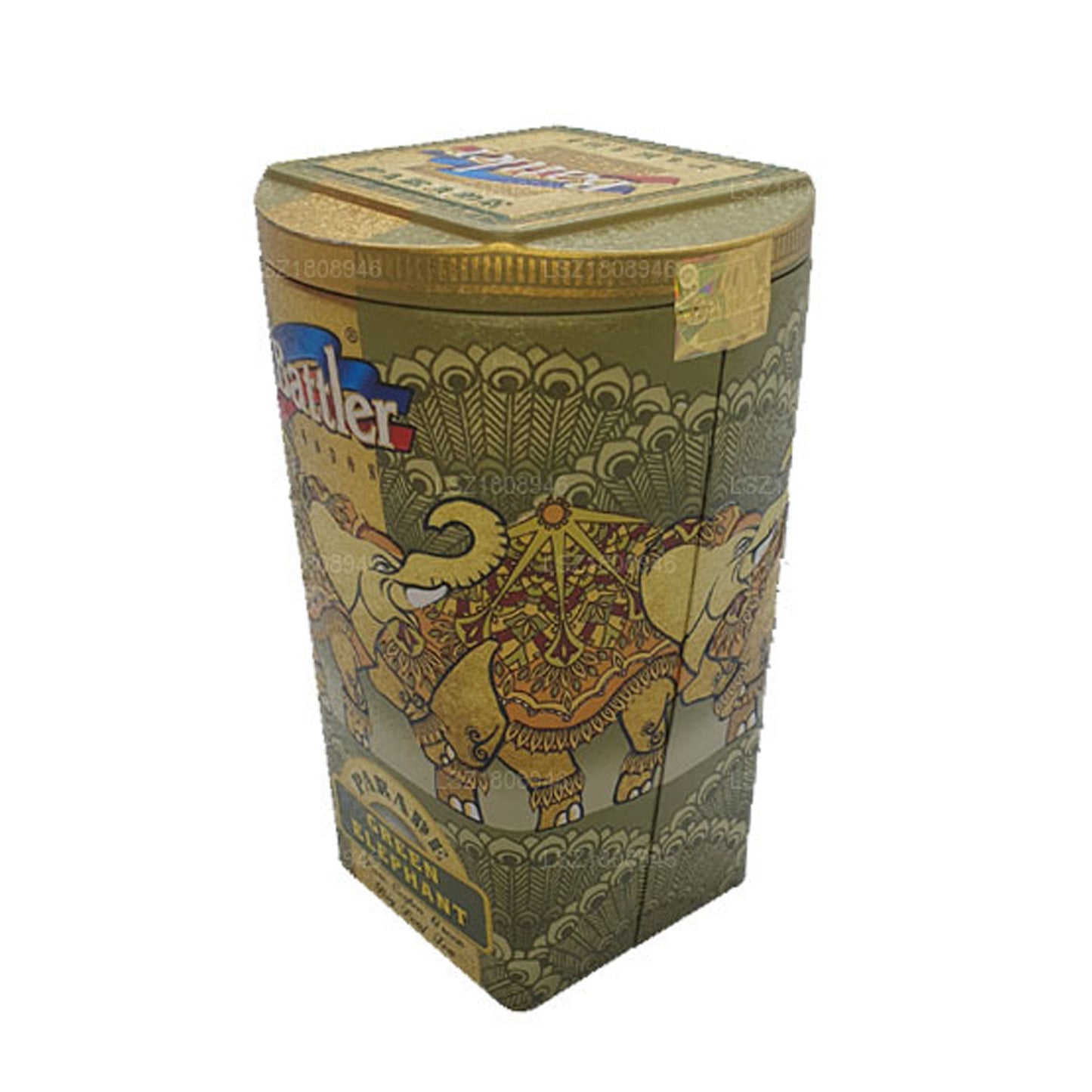 Battler Parade Green Elephant (100g) Tin Caddy