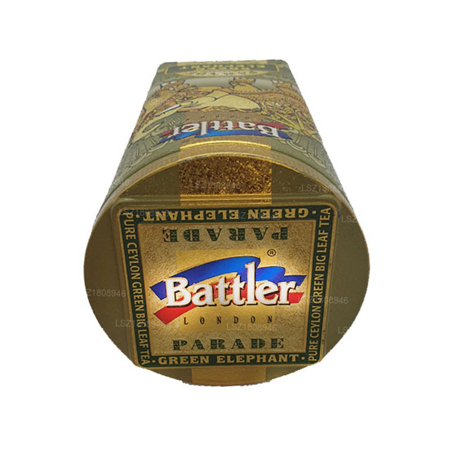 Battler Parade Green Elephant (100g) Tin Caddy