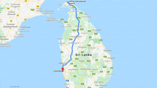 Jaffna (JAF) Airport  to Colombo City Private Transfer