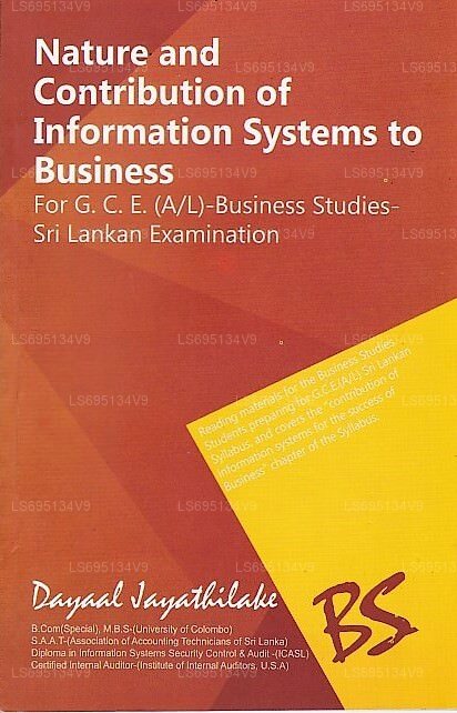 Nature and Contribution of Information System To Business-For G.C.E. (A/L)-Buniess Studies