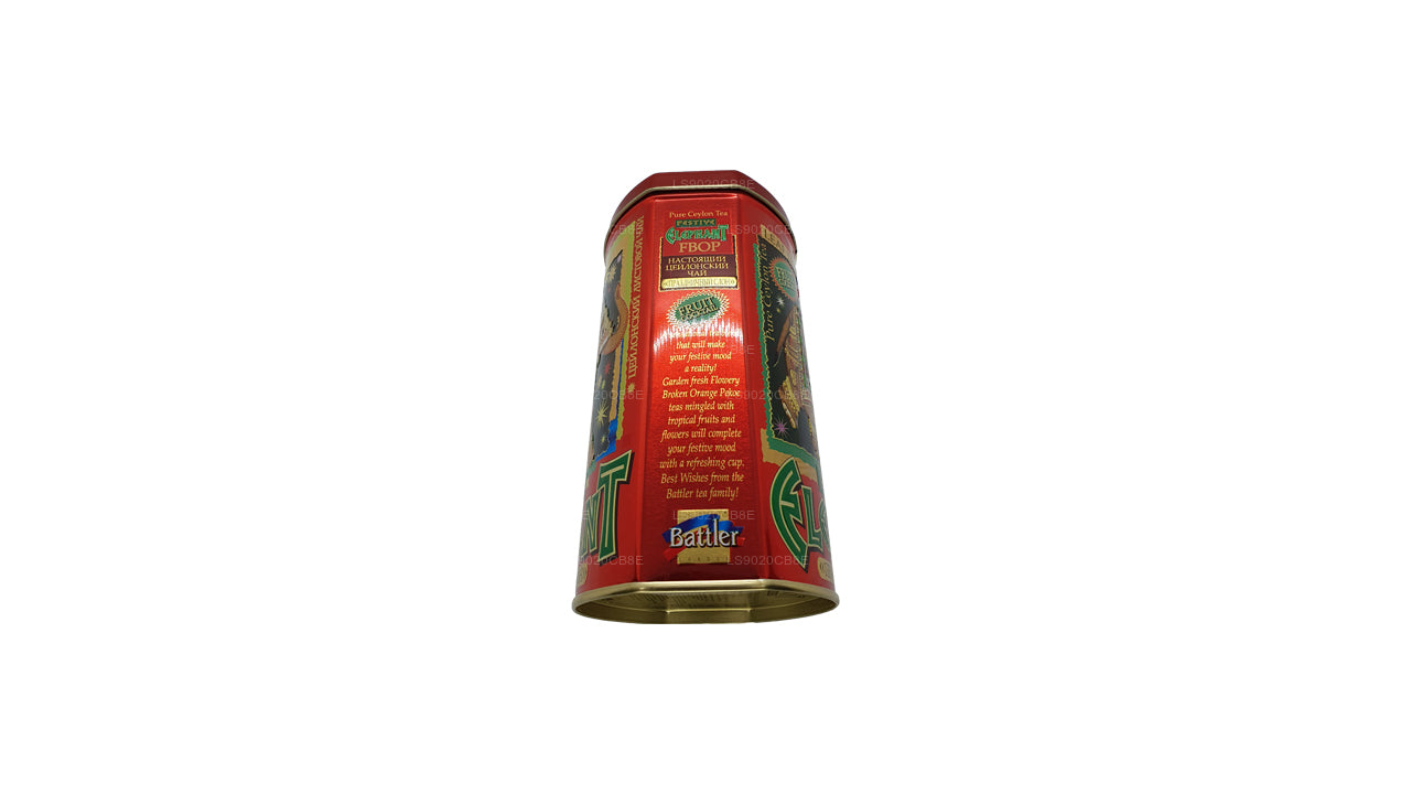 Battler Festive Elephant Fruit Cocktail Tin Caddy (100g)