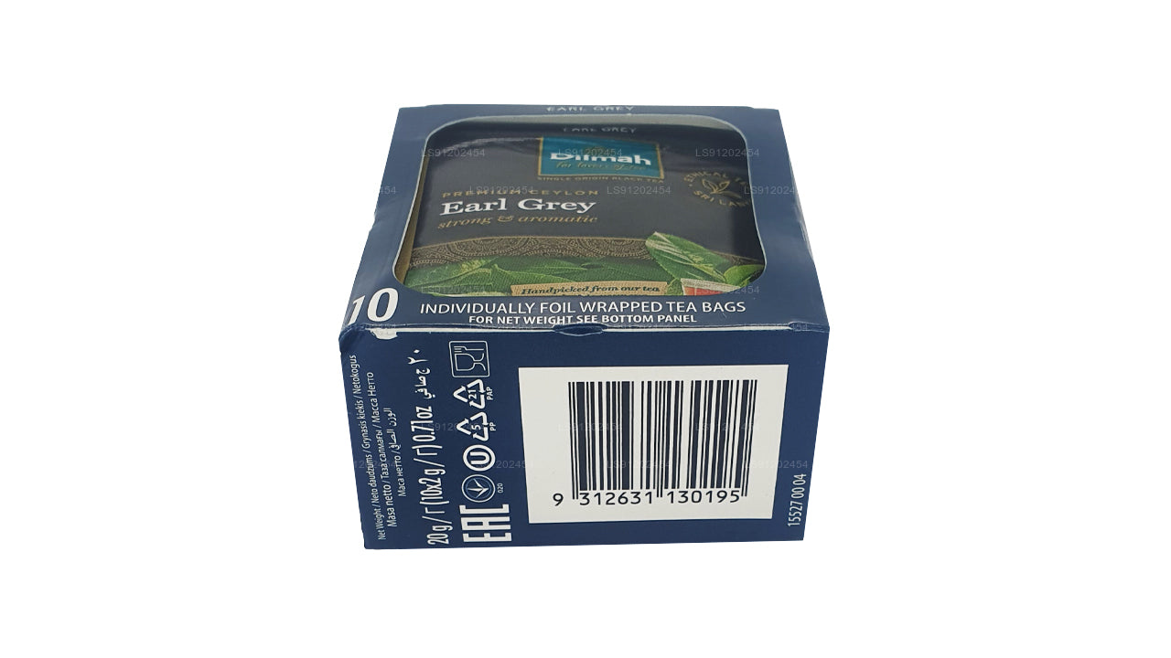 Dilmah Earl Grey Tea (20g) 10 Individually Foil Wrapped Tea Bags