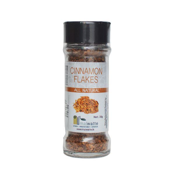 Malwatte Spices Cinnamon Flakes Bottle